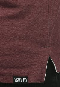 Solid SDBENJAMINPOLO - Pólóing - wine red melange