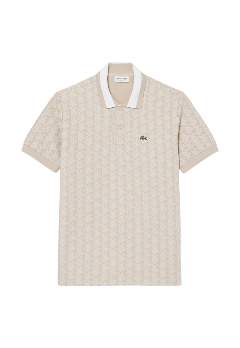 Lacoste DH1417_QIJ - Polo - beige blanc-gi/sable - ZALANDO.FR