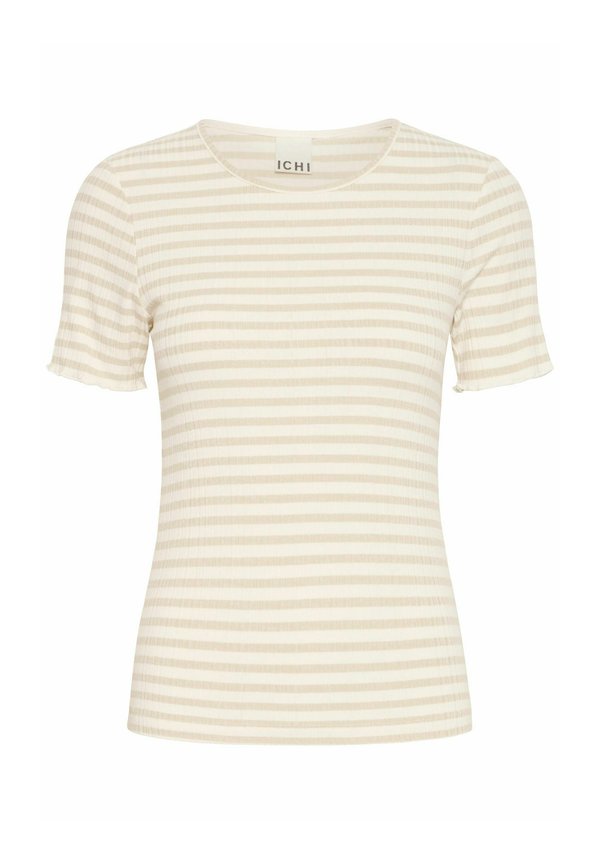IHCELLA - Print T-shirt - oatmeal stripe2