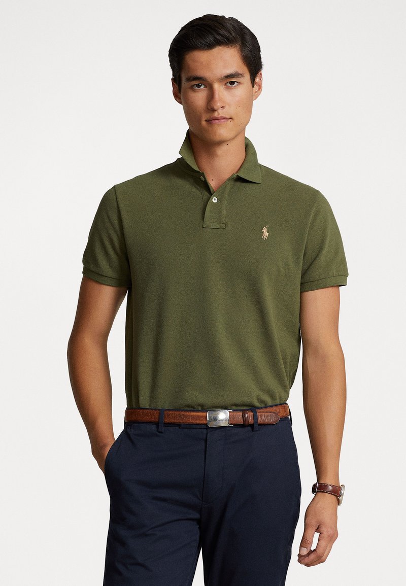 Polo Ralph Lauren - THE ICONIC MESH POLO SHIRT - Pólóing - dark sage, Nagyítás