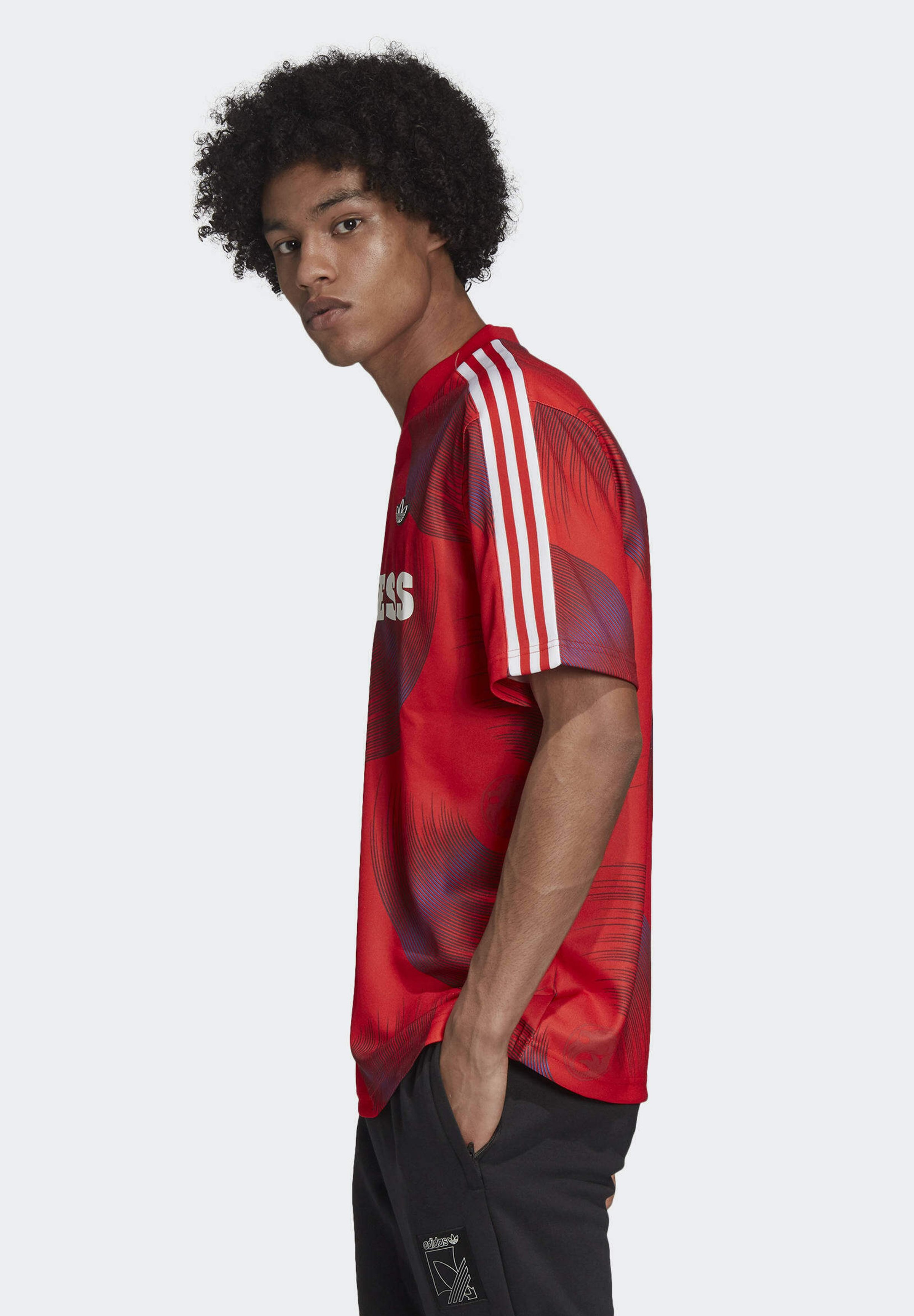 Adidas originals red shirt Clearance