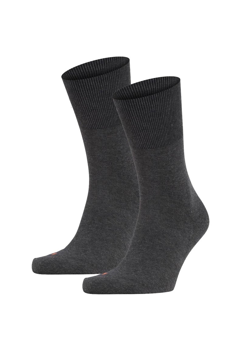 FALKE UNISEX 2ER PACK - RUN U - Sports socks - dunkelgrau