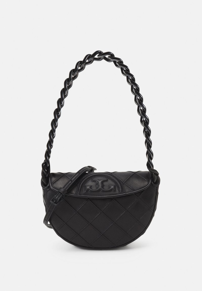 Tory Burch MINI FLEMING SOFT CRESCENT - Sac à main - black