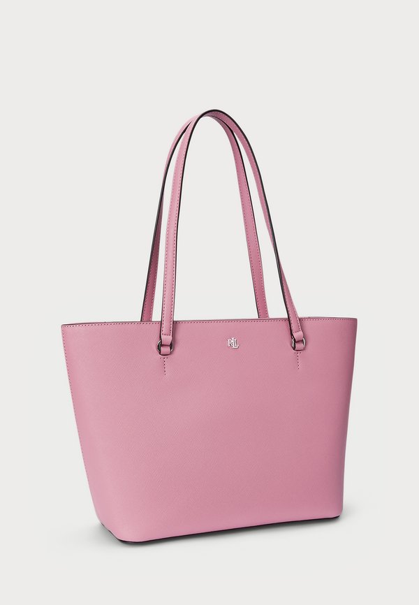 CROSSHATCH LEATHER MEDIUM KARLY TOTE - Handbag - rose mauve4