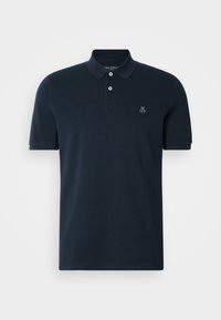 SHORT SLEEVE BUTTON PLACKET SLITS AT HEM - Polo majica - dark night