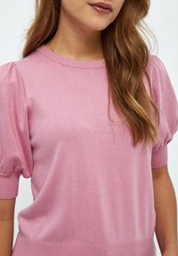 Minus MILIVA KNIT TEE - Navadna majica - cashmere rose