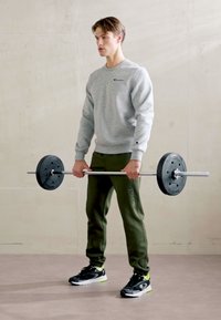Champion ICONS TONAL CUFF LARGE LOGO - Joggebukse - dark green
