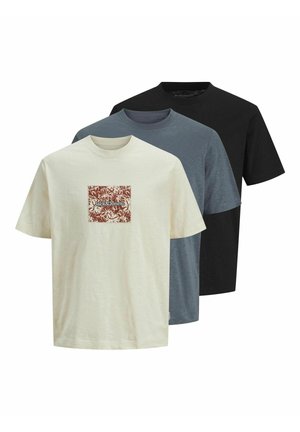 3ER-PACK LOGO  - Print T-shirt - antique white