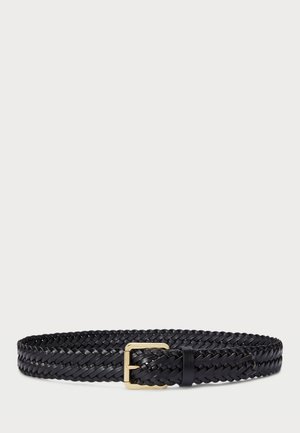 BRAIDED VACHETTA LEATHER BELT - Klassiske belter - black