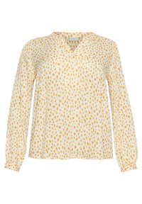 Unselected, white orange graphic dots
