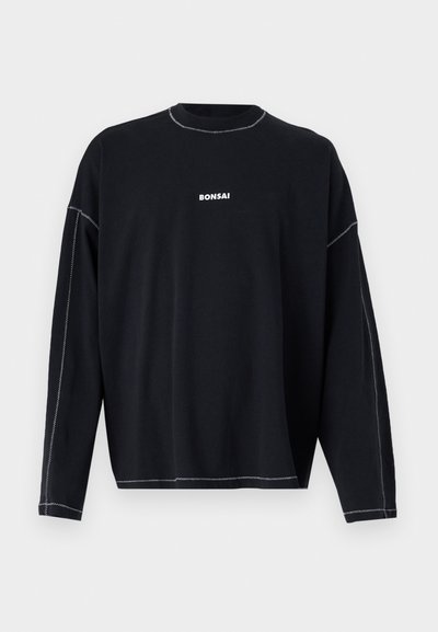 Bonsai BOX LOGO LONG SLEEVE UNISEX - Μπλούζα με μακριά μανίκια - black