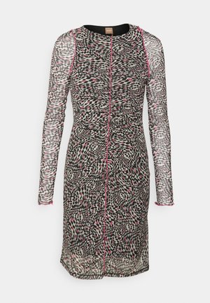 BOSS EKEN SHEER DETAIL - Denné šaty - black