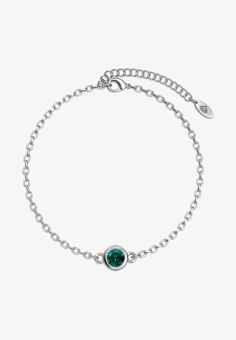 MYC Paris BIRTH STONE - ET CRISTAL - Bracciale - couleur argentée vert foncé