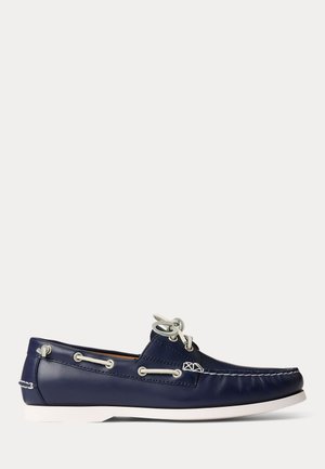 Polo Ralph Lauren, MERTON LEATHER BOAT SHOE - Purjehduskengät - newport navy