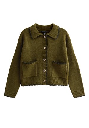 New Look STITCH COLLARED - Vest - olive