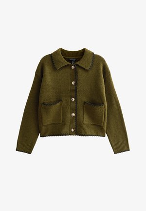 New Look STITCH COLLARED - Vest - olive
