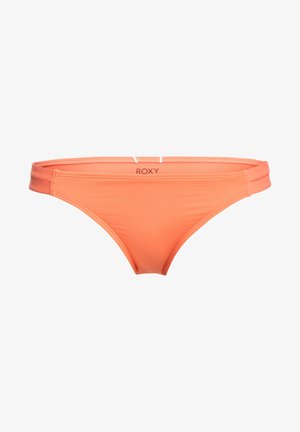 Roxy bikini bund i klar orange, der har et glat stof, minimalistisk design og dobbeltbånd i taljen for en sikker pasform.