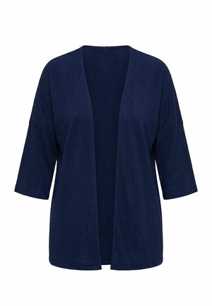 Ulla Popken, OPEN SHAPE 3/4 SLEEVE JACKET - Cardigan - marine