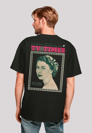 TV TIMES QUEEN ELIZABETH II 1957 COVER - Print T-shirt - schwarz