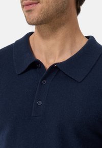 CASH-MERE LANGARM - Polotričko - navy blau