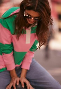 Next REGULAR FIT - Polosärk - pink green stripe
