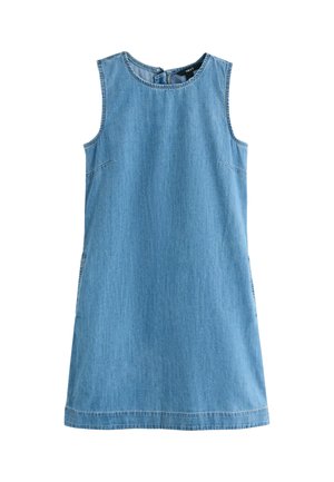 Next, TALL FIT - MINI SHIFT DENIM DRESS  . - Denim dress - mid blue