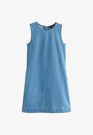 Next, TALL FIT - MINI SHIFT DENIM DRESS . - Denim dress - mid blue