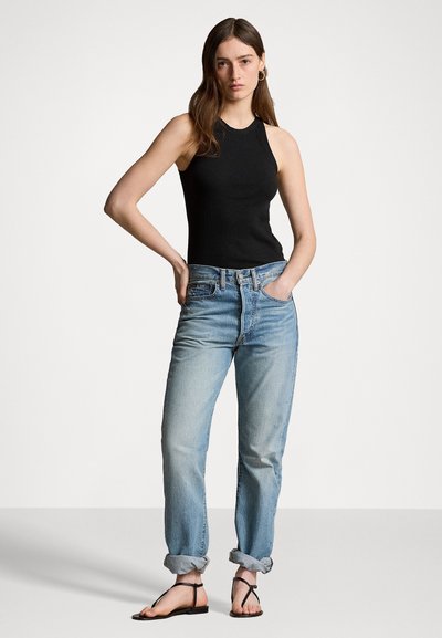 Polo Ralph Lauren RIB KNIT COTTON TANK - Top - black