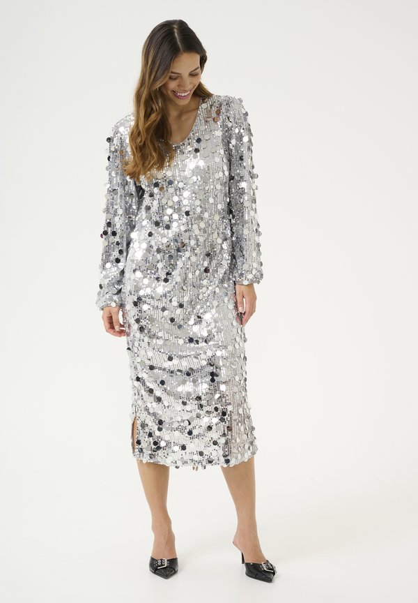 SHINE - Cocktailkleid/festliches Kleid - silver sequins
