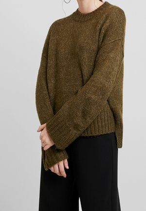 Pullover - mottled olive