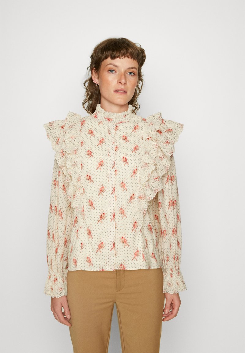 Notes du Nord FILIPPA - Chemisier - beige/pink