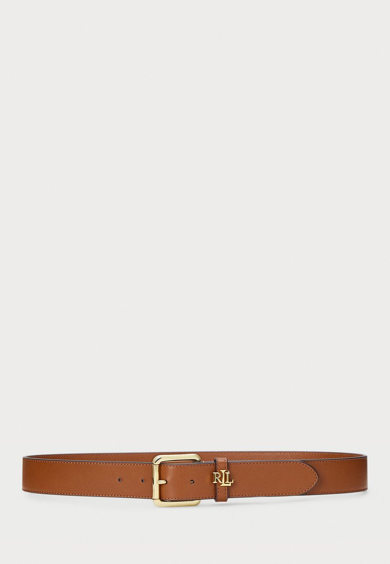 Lauren Ralph Lauren - Logo Keeper Leather Belt - Remen - brown, Povećaj