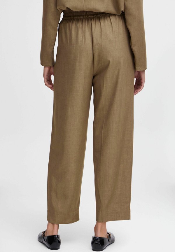 BYMMMIDDE BARREL - Trousers - walnut melange2