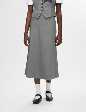 MIDIROCK ELEGANTER - Áčková sukně - grey melange