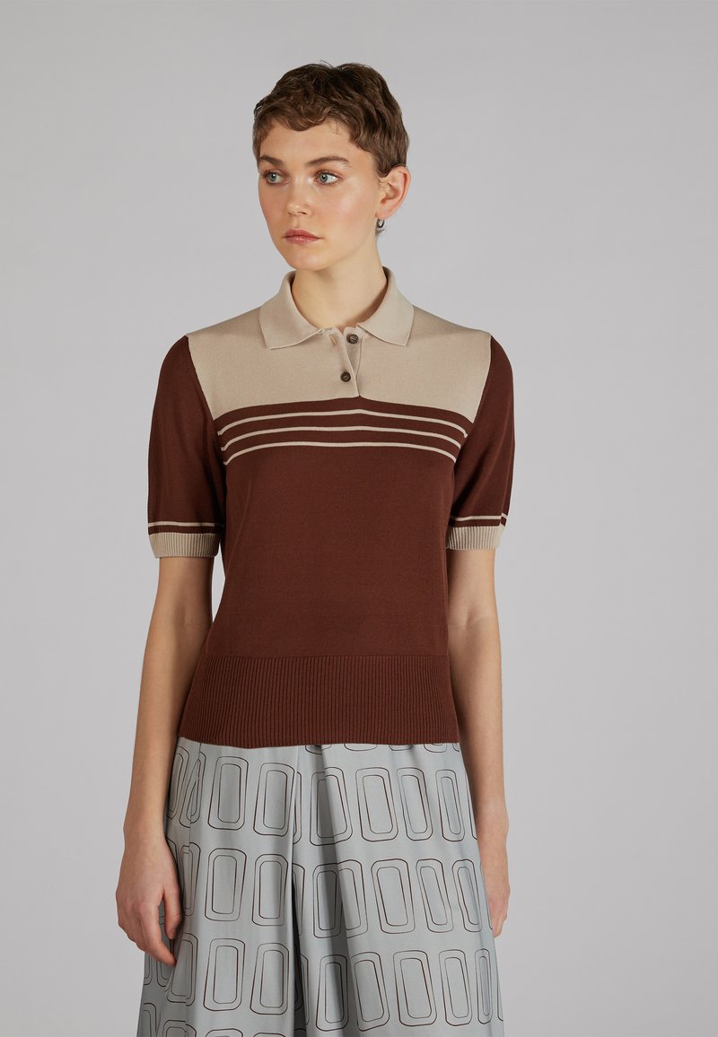 Slowear ZANONE - Poloshirt - natural brown