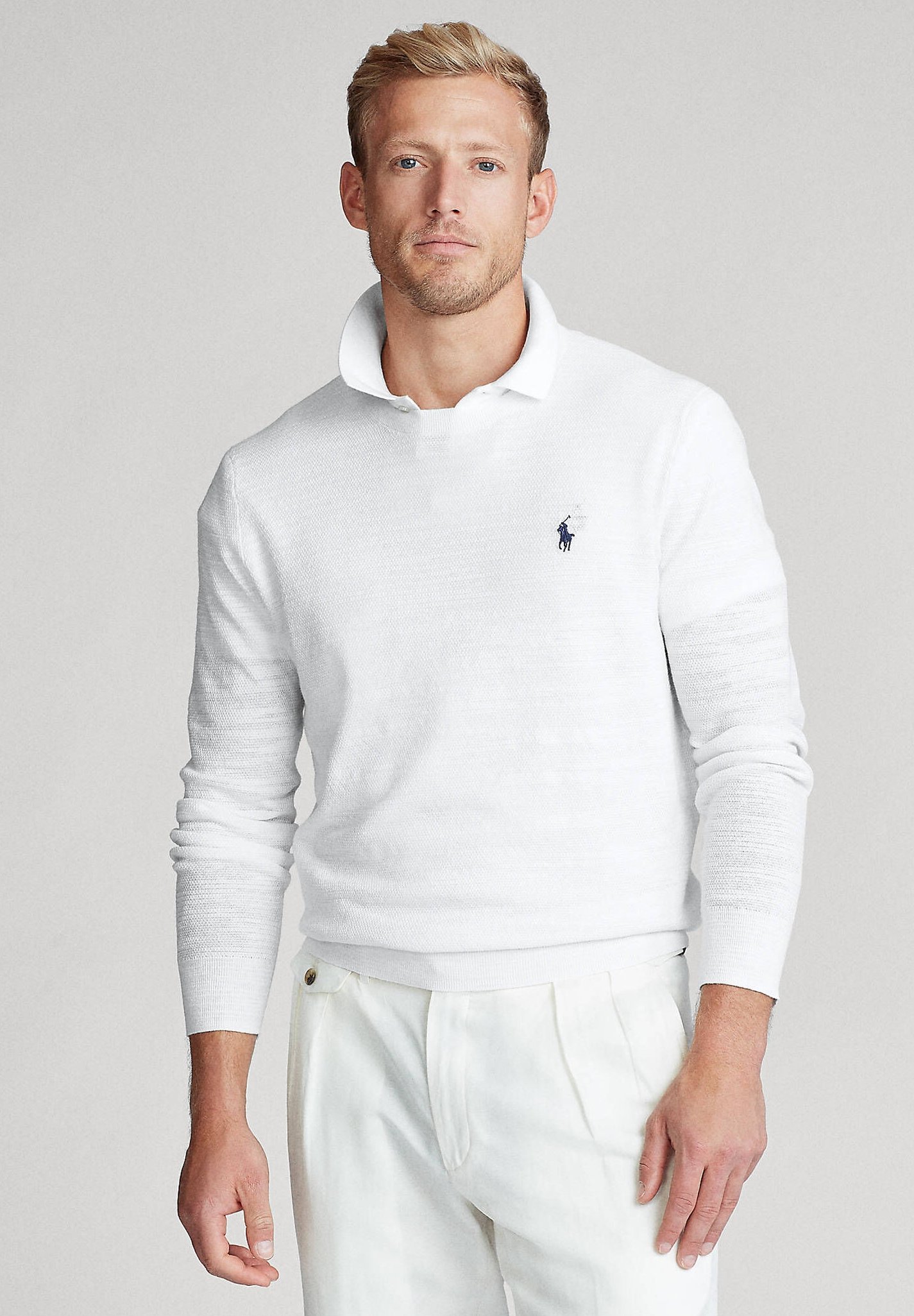 Polo Ralph Lauren COTTON-LINEN CREWNECK 
