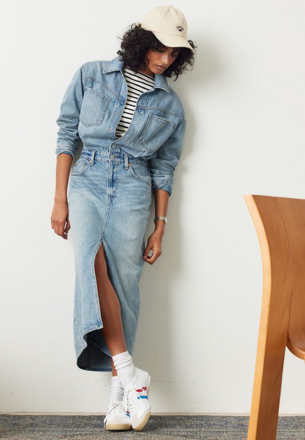 WESTERN MIDI DRESS - Denim dress3