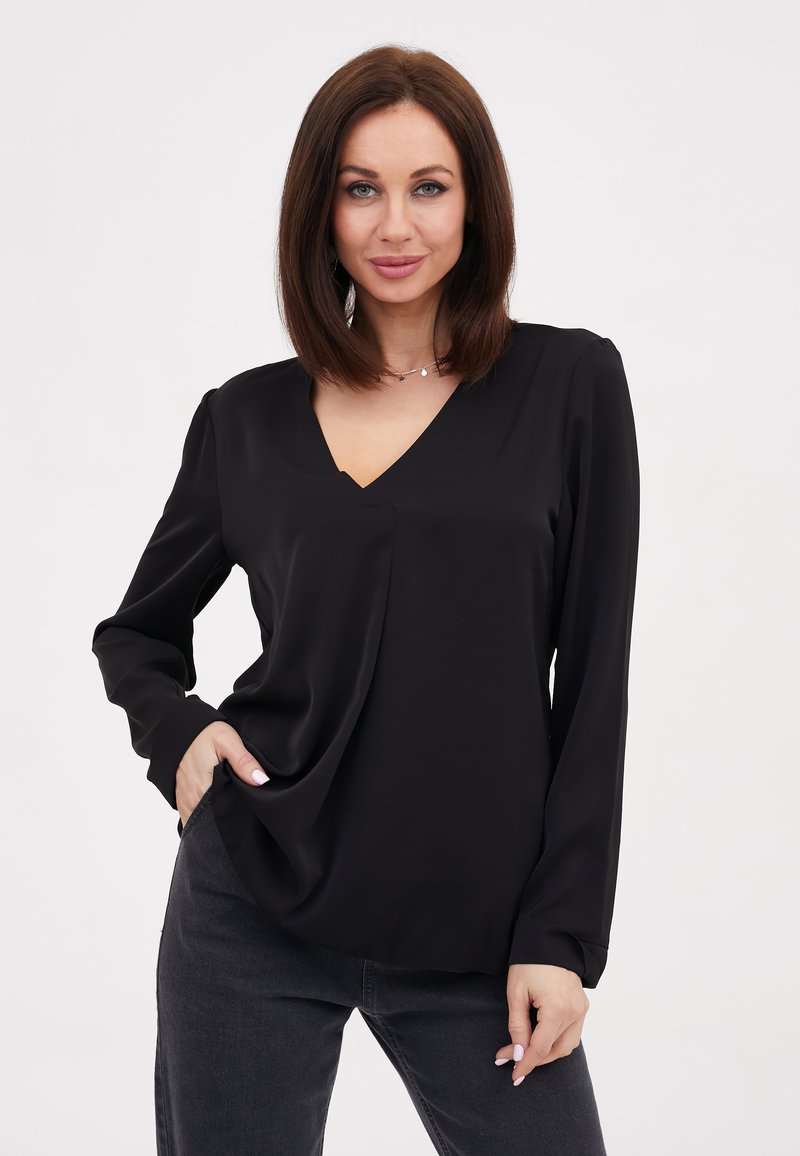 Damen Hemdblusen | Awesome Apparel Bluse black/schwarz - CE51203 Damen Hemdblusen | Awesome Apparel Bluse black/schwarz - CE51203