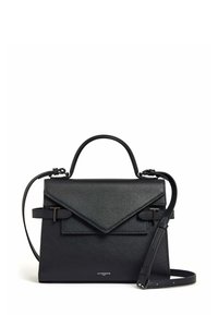 DOUBLE RABAT MOYEN MODÈLE EMILIE - Sac à main - noir