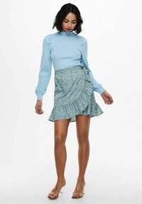 ONLY ONLOLIVIA WRAP SKIRT - Minijupe - dusk blue