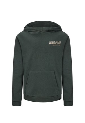 Felpa con cappuccio - hunter green