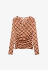 CHECKED WRAP - Longsleeve - orange mix