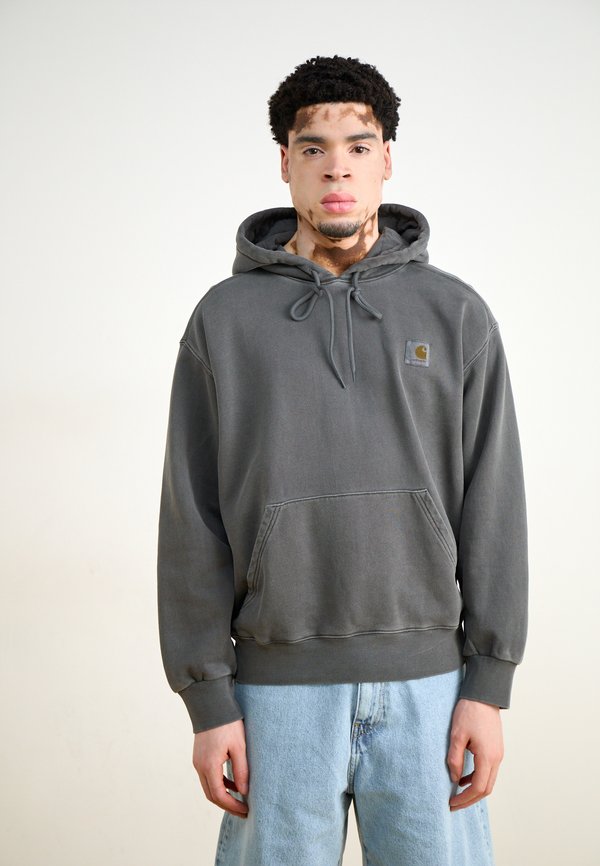 HOODED NELSON  - Sweatshirt - graphite garment dyed