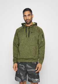 Nike Performance Sweatshirt com capuz - rough green heather alligator black