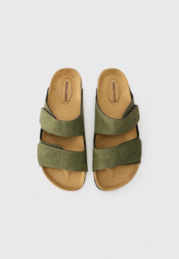 JFWCENTRAL STRAP - Mules - olive night3