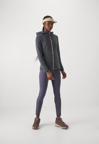 CMP WOMAN JACKET FIX HOOD - Užtrauktuku užsegamas treningas - titanio melange/rose