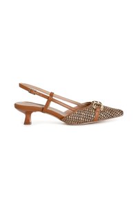 Klassieke pumps - brown leather brown black