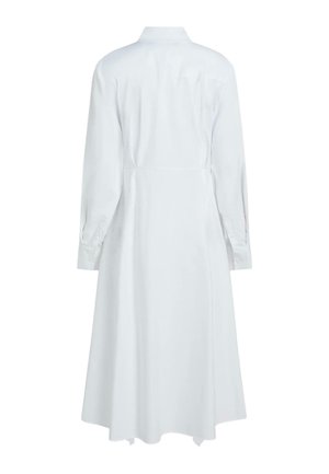 KARL LAGERFELD, KARL LAGERFELD DRESS POPLIN PLEATED - Abito a camicia - white