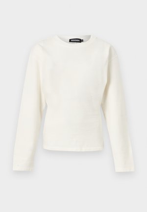 EB Denim, LONG SLEEVE TEE - Pikkade varrukatega topp - milk
