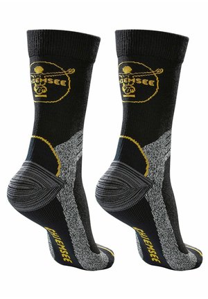 Socken - schwarz-grau-gelb